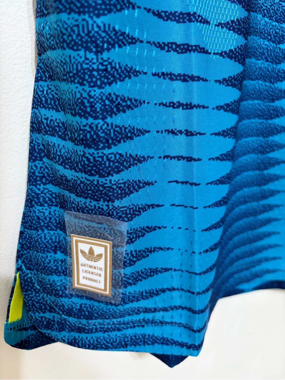 adidas Teal & Neon Yellow Men’s Soccer Jersey - Picture 9 of 10